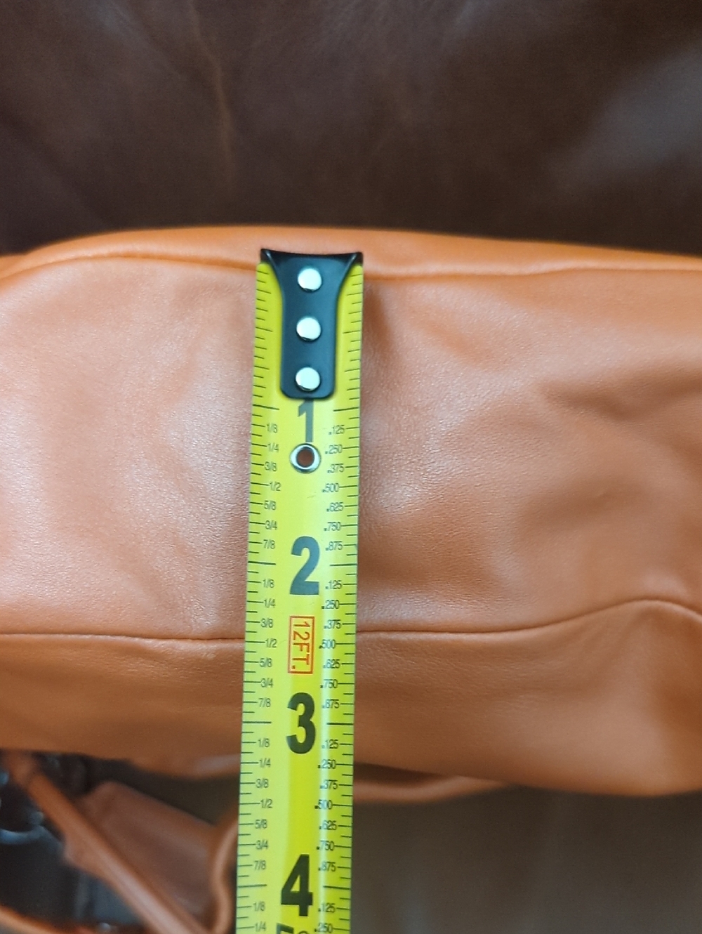 Coach Ali Orange Leather Hobo Shoulder Bag - Picture 14 of 15
